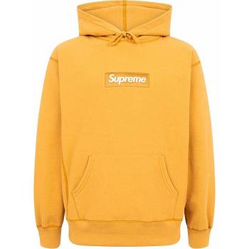 Supreme Box Logo Hoodie Geel | NL488IS