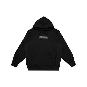 Supreme Kaws Chalk Logo Hoodie Zwart | NL478BC