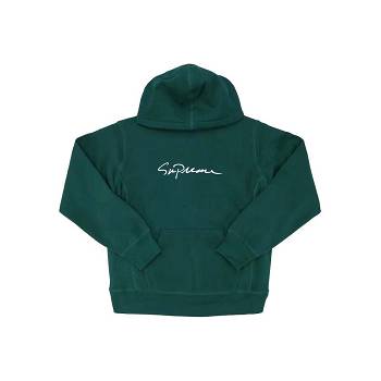 Supreme Klassieke Script Met Capuchon Sweatshirts Groen | NL268CE