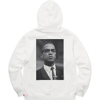 Supreme Malcolm X For Hoodie Wit | NL472KI