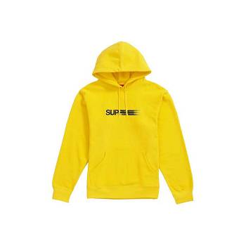 Supreme Motion Logo Met Capuchon Sweatshirts Geel | NL264KI