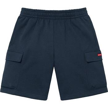 Supreme Small Box Baggy Cargo Sweat Badebukse Donkerblauw | NL371XF