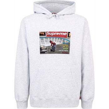 Supreme X Thrasher Logo Print “FW21” Hoodie Grijs | NL455QZ